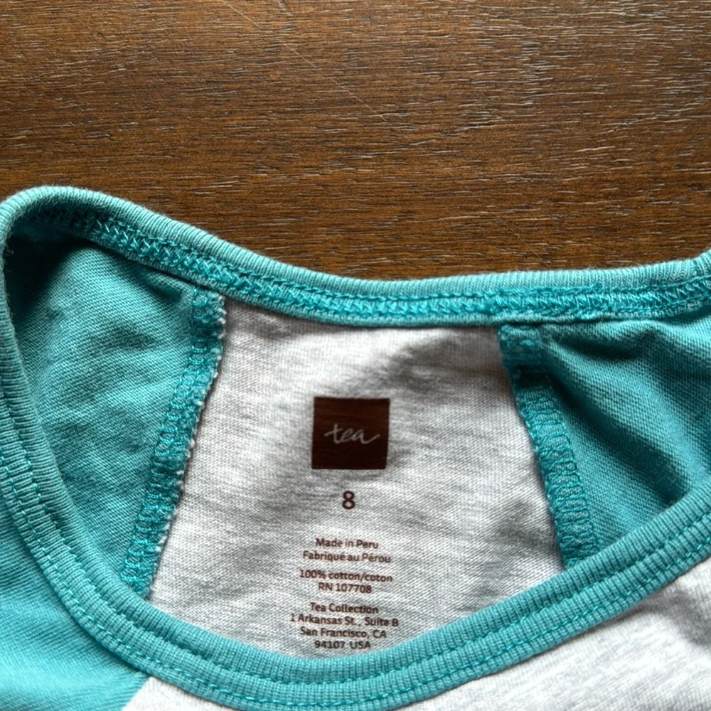 Size 8 Tea Collection cotton butterfly print tee